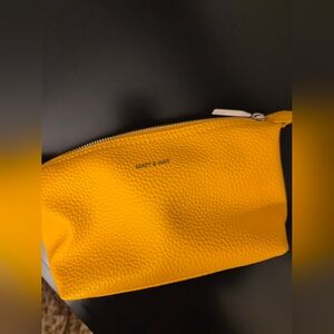 Matt & Nat Vibrant Yellow Textured Pouch
